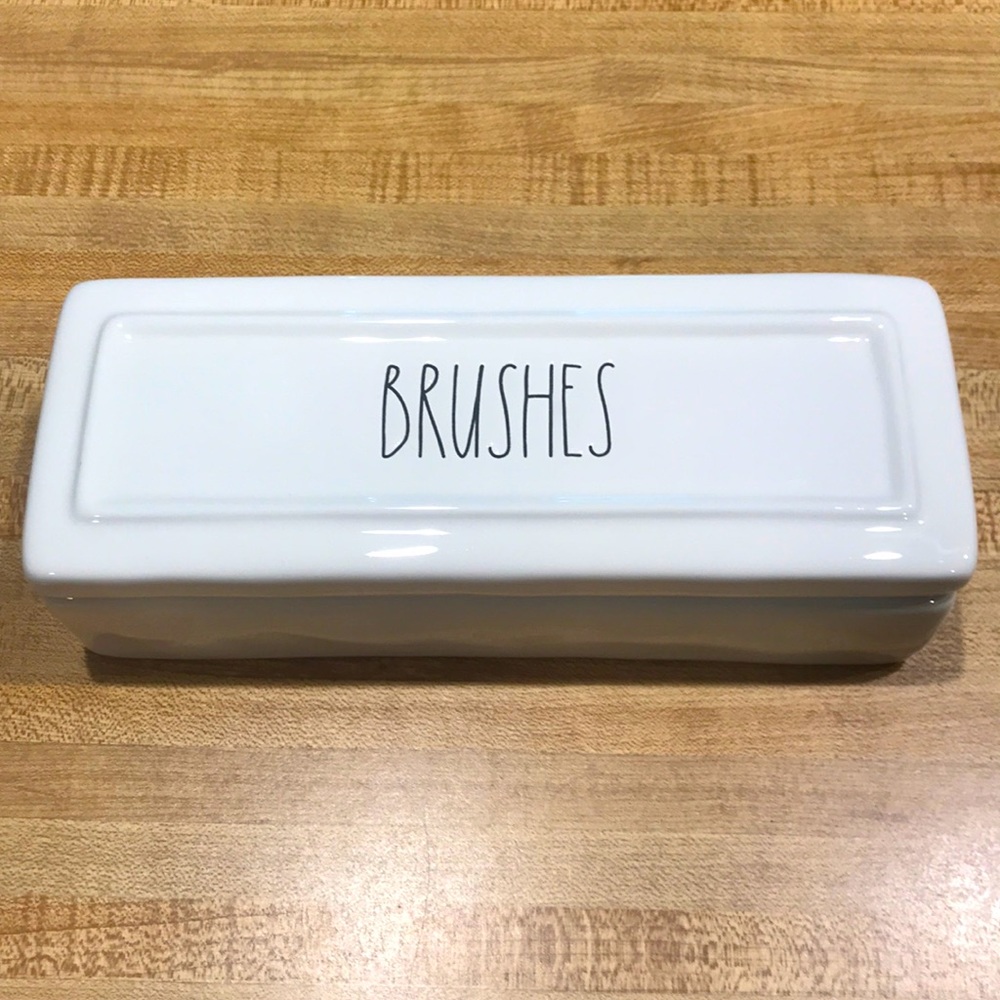 Rae Dunn Ceramic BRUSHES Makeup Brush Holder